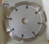105 mm Tuck Point Diamantklingen mit Dekorationsloch Silberfarbe