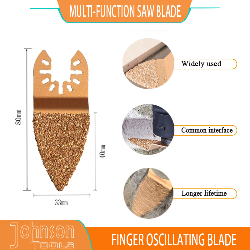 6 PCs Carbid Oszillating Tool Blades Accessoires Kits für die Entfernung von Fliesenmörteln