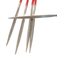 10pcs Elektroplierte Diamant -Handdatei -Tools Diamant beschichtete Nadeldreiecksdatei für Holz