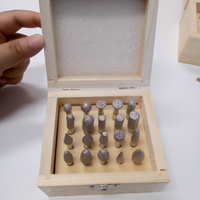20 PCs Steinschnitzereiwerkzeuge Vakuum, gefärbte Diamantmontagepunkte für Granitmarmor gesetzt