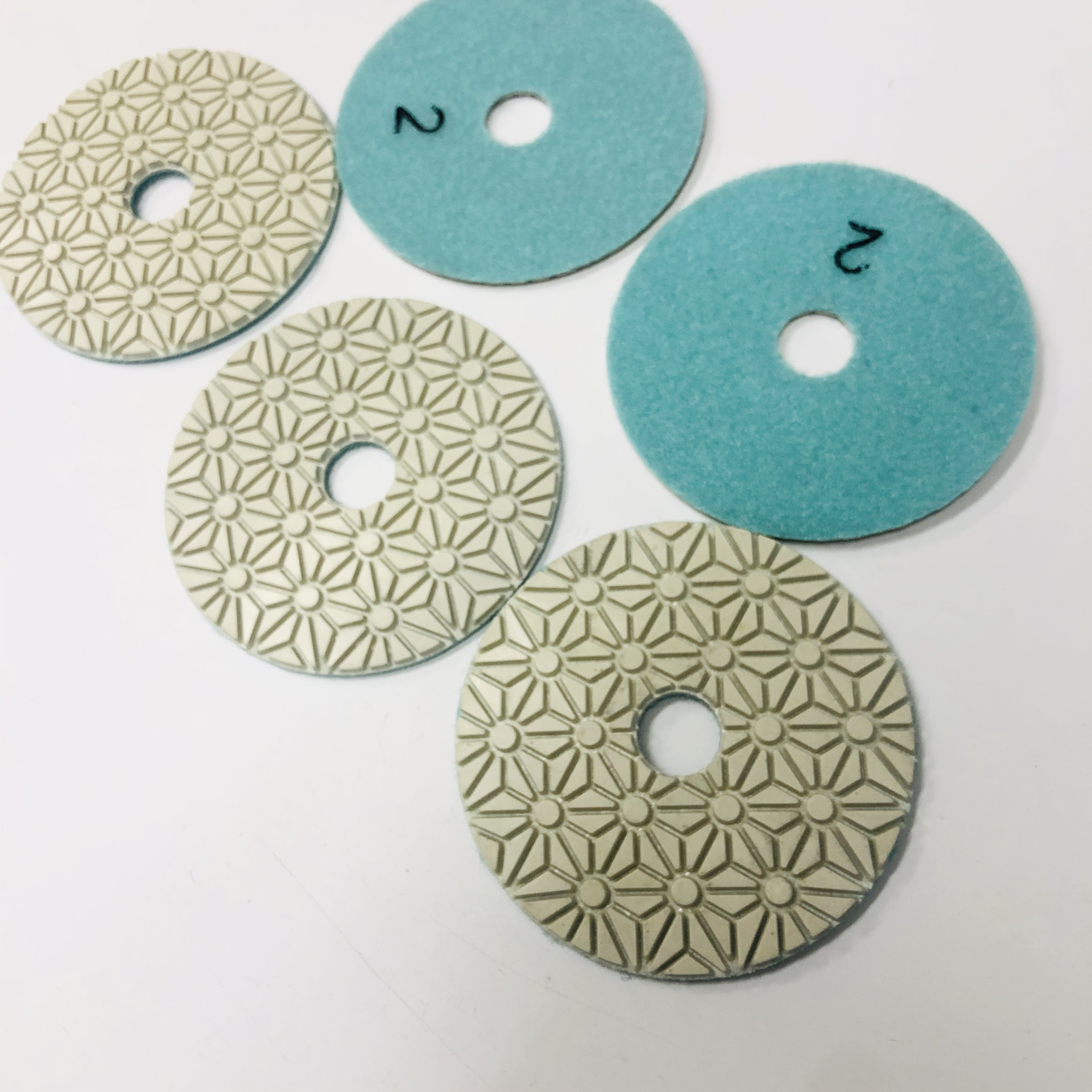 Steinschleifwerkzeuge 4-Zoll-Diamantharz-Polierpads zum Nasspolieren von Marmorgranit