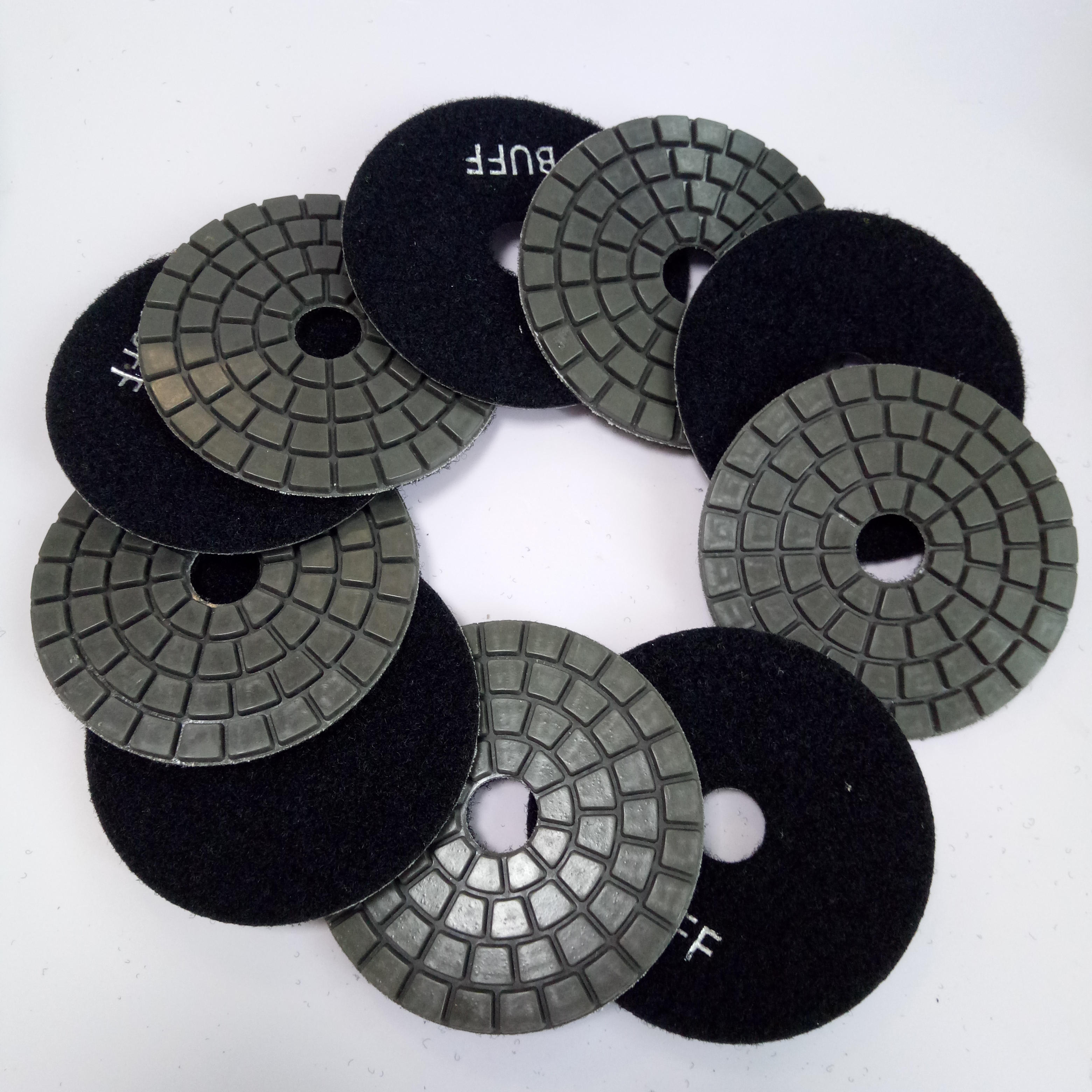 Premium Black & White Diamond Polierpads 4 Zoll Puffer für Granit Marmor
