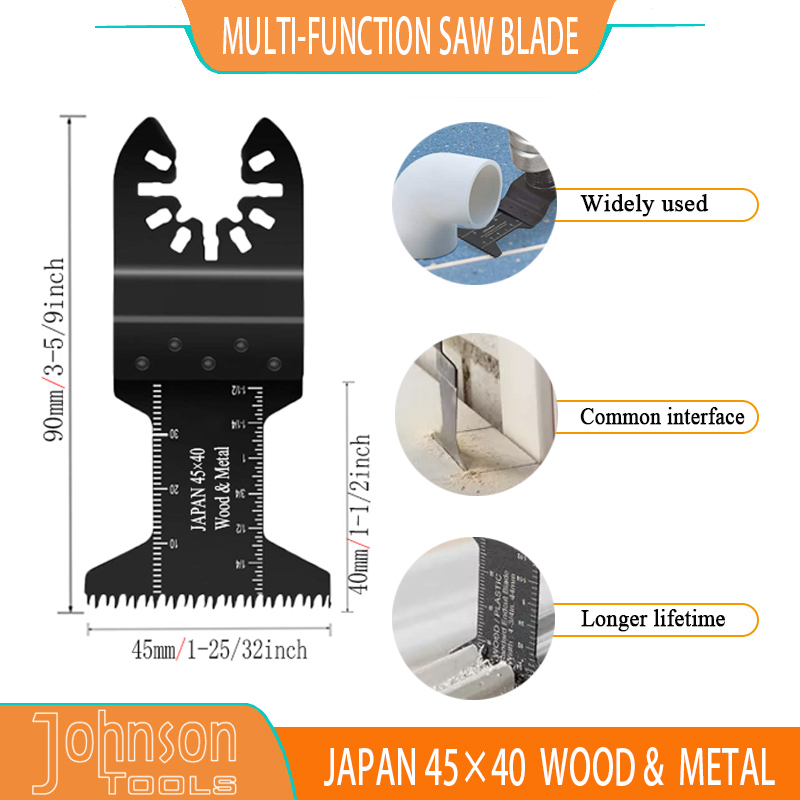 Guter Preis 45x40mm Japan Zähne HCS Oszillierende Multi -Werkzeugsägen -Klingen für Metallholz