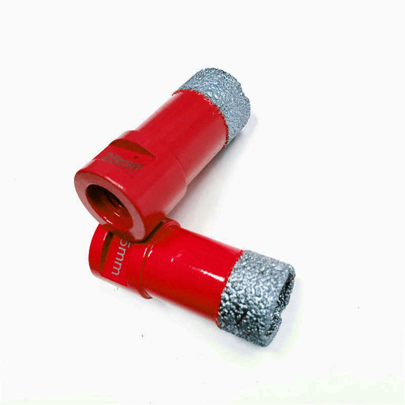 Trockenfliesenloch Sägeschneider Vakuum gefärbte Diamantkernbohrmaschine für Porzellanfliesen eingestellt