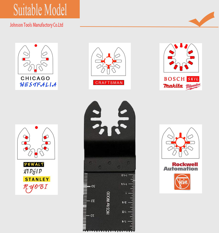 Universelle Holzbearbeitungswerkzeuge 35 mm mehrfach fit-Standardschwänze Schwankungsschaufel Holzschneider DIY
