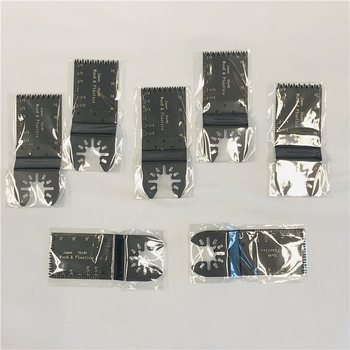 Hersteller 35 x 40 mm HCS Japanische Zähne extra lange Holzschneide oszillierende Multi-Elektrowerkzeug-Sägeblätter