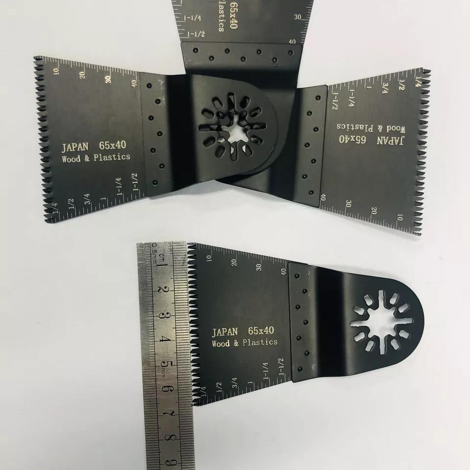 Schnellfreisetzung 65 mm Prescion Japan Zähne Schließe oszillierende Multi -Werkzeugsägen -Klingen