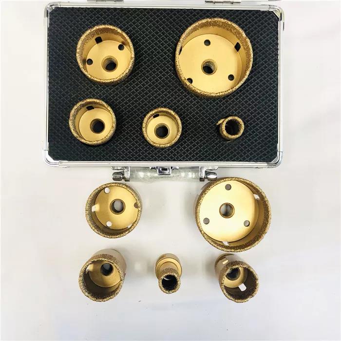 Ausgezeichnete Packung von 5 Teilen Vakuum mit M14 Diamond Fliesen Loch Säge Bohrer M14 für Fliesen mit Aluminiumbox