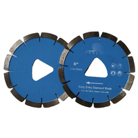 Großhandel blaue Farbe 6 "150 mm Diamant Früheingangssägen Klingen zum Schneiden grüner Beton